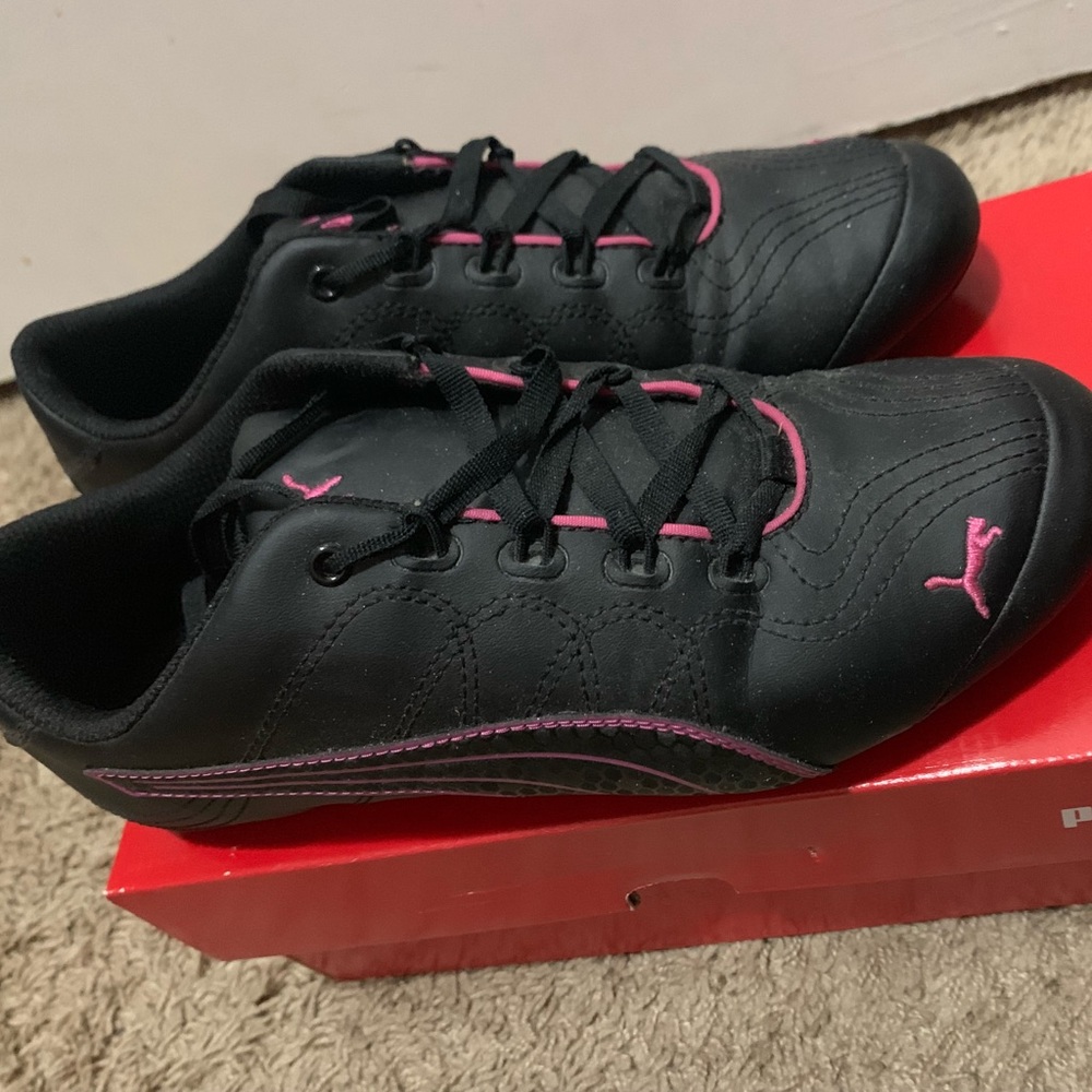 Puma Soleil cat women's shoes, black/pink